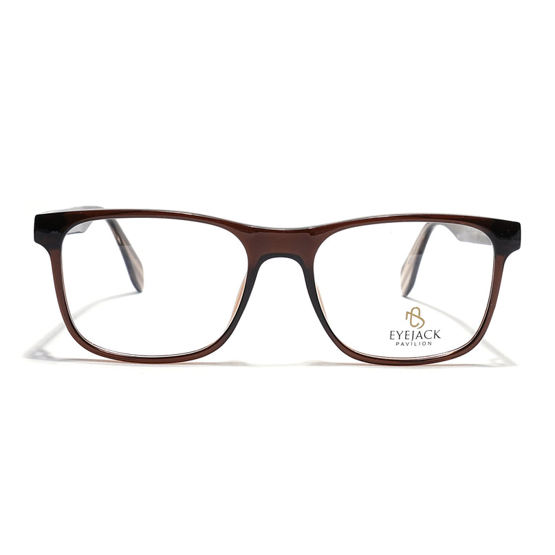 Eyejack Brown Wayfarer Eyeglasses for Men & Women (163003FCL2255)