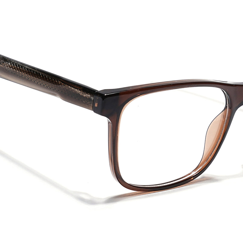Eyejack Brown Wayfarer Eyeglasses for Men & Women (163003FCL2255)