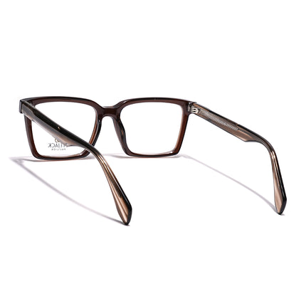 Eyejack Brown Rectangle Eyeglasses for Men & Women (163004FCL2263)