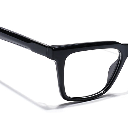 Eyejack Shine Black Wayfarer Eyeglasses for Men & Women (163005FCL2268)