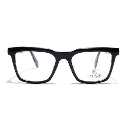 Eyejack Shine Black Wayfarer Eyeglasses for Men & Women (163005FCL2269)