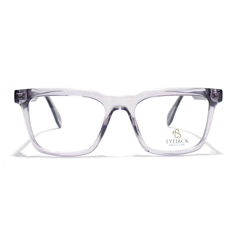 Eyejack Grey Wayfarer Eyeglasses for Men & Women (163005FCL2270)