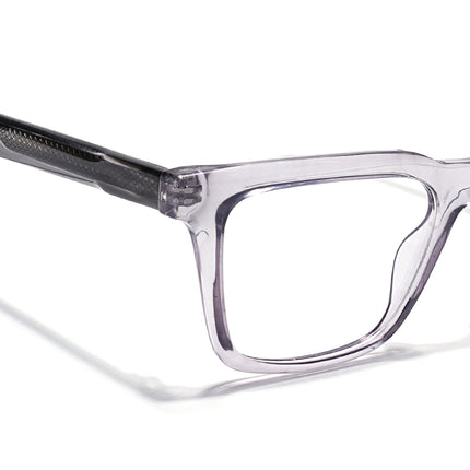 Eyejack Grey Wayfarer Eyeglasses for Men & Women (163005FCL2270)