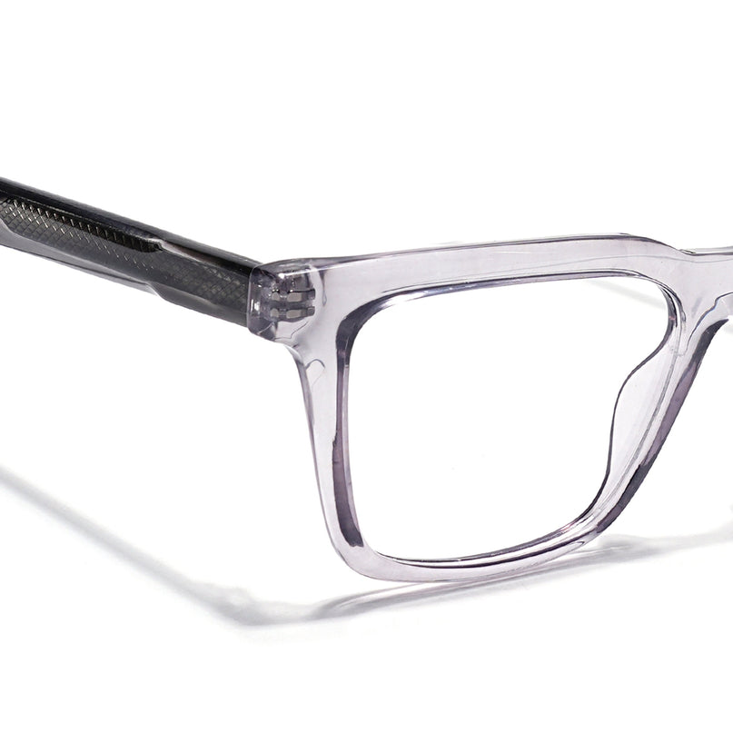 Eyejack Grey Wayfarer Eyeglasses for Men & Women (163005FCL2270)