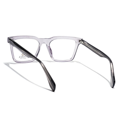 Eyejack Grey Wayfarer Eyeglasses for Men & Women (163005FCL2270)