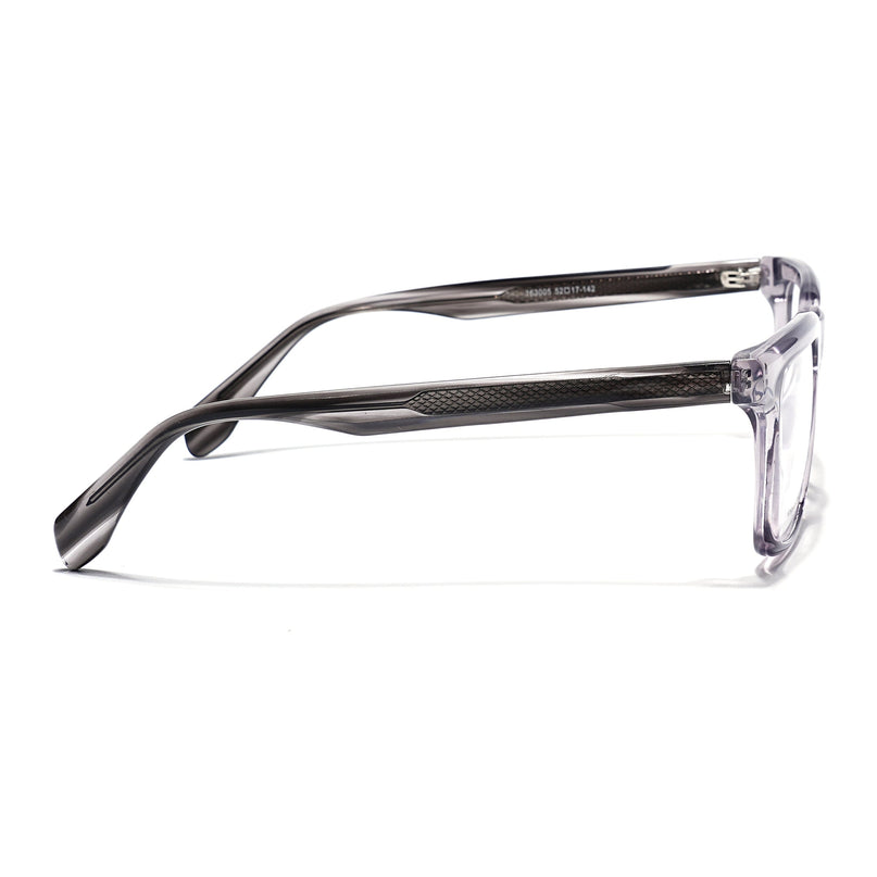 Eyejack Grey Wayfarer Eyeglasses for Men & Women (163005FCL2270)