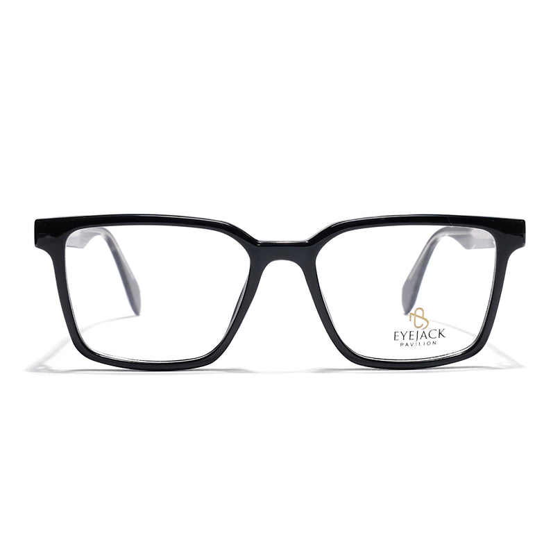 Eyejack Shine Black Wayfarer Eyeglasses for Men & Women (163006FCL2276)