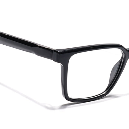 Eyejack Shine Black Wayfarer Eyeglasses for Men & Women (163006FCL2276)