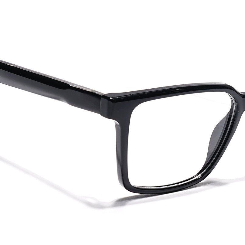 Eyejack Shine Black Wayfarer Eyeglasses for Men & Women (163006FCL2276)