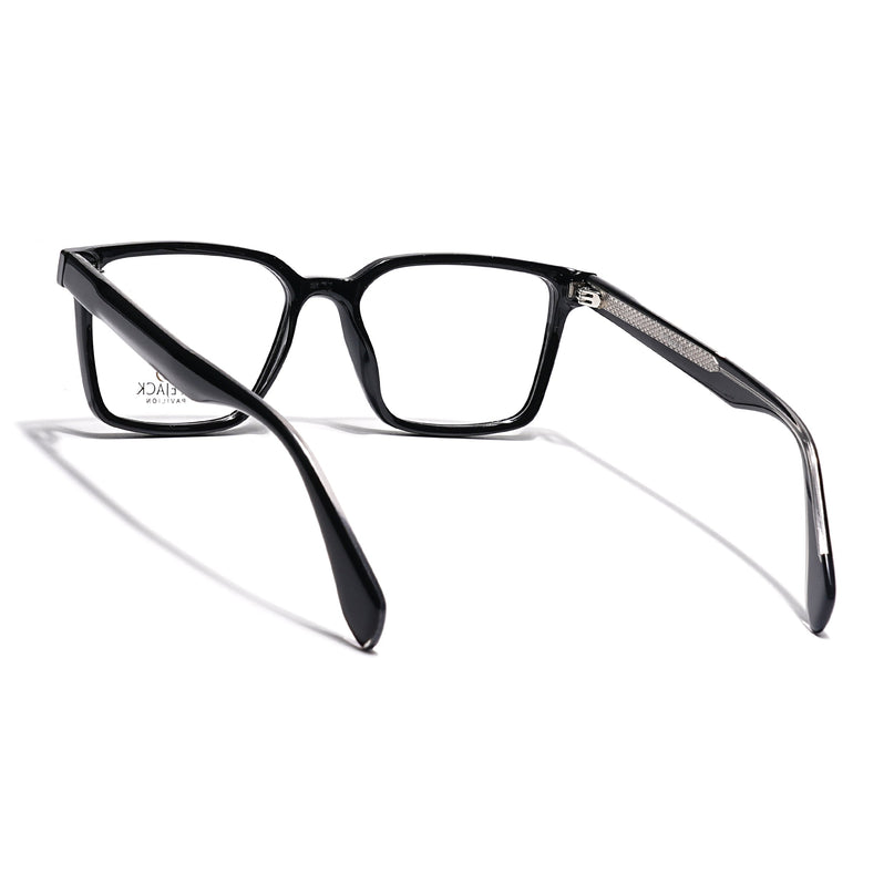 Eyejack Shine Black Wayfarer Eyeglasses for Men & Women (163006FCL2276)