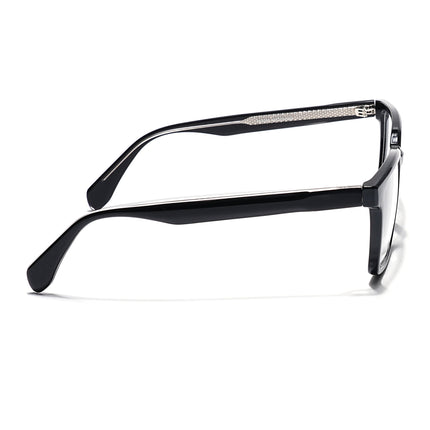 Eyejack Shine Black Wayfarer Eyeglasses for Men & Women (163006FCL2276)