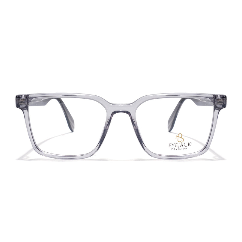 Eyejack Grey Wayfarer Eyeglasses for Men & Women (163006FCL2278)