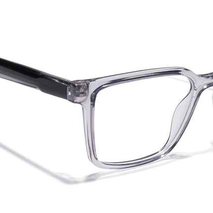 Eyejack Grey Wayfarer Eyeglasses for Men & Women (163006FCL2278)