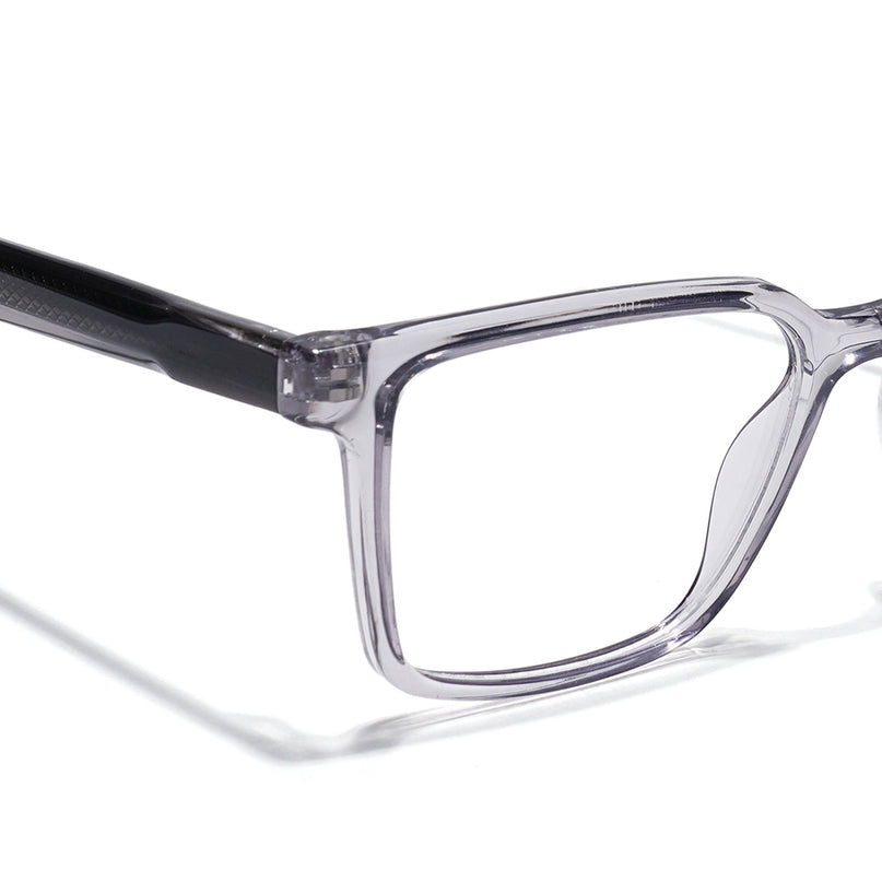 Eyejack Grey Wayfarer Eyeglasses for Men & Women (163006FCL2278)