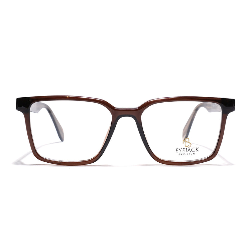 Eyejack Brown Wayfarer Eyeglasses for Men & Women (163006FCL2279)