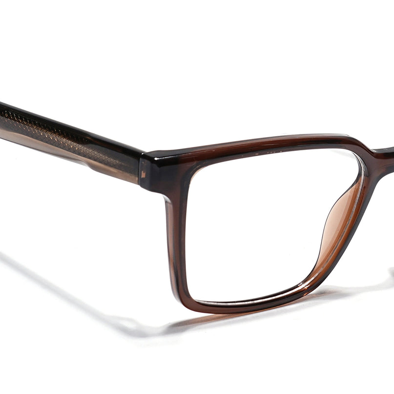 Eyejack Brown Wayfarer Eyeglasses for Men & Women (163006FCL2279)