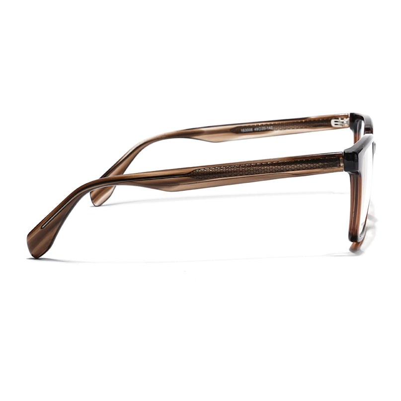 Eyejack Brown Wayfarer Eyeglasses for Men & Women (163006FCL2279)