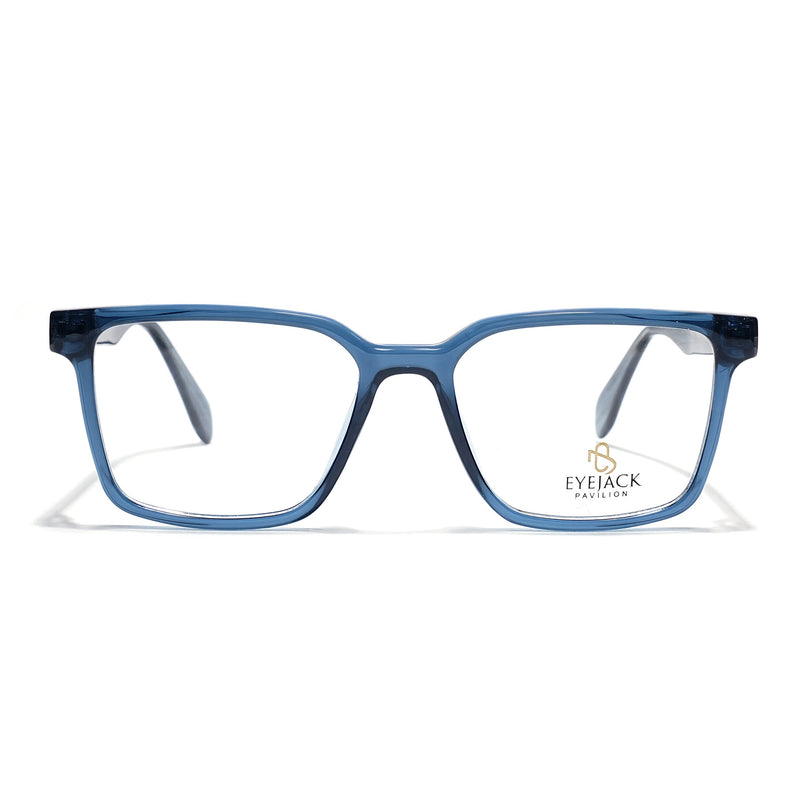 Eyejack Blue Wayfarer Eyeglasses for Men & Women (163006FCL2281)