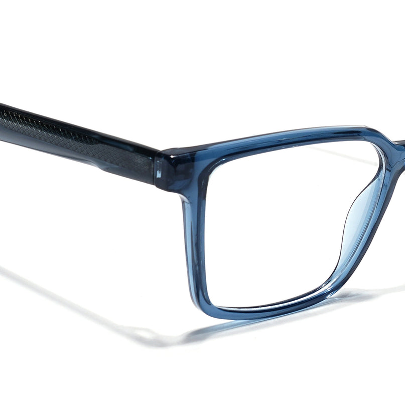 Eyejack Blue Wayfarer Eyeglasses for Men & Women (163006FCL2281)