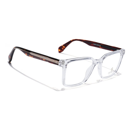 Eyejack Transparent Wayfarer Eyeglasses for Men & Women (163006FCL2283)