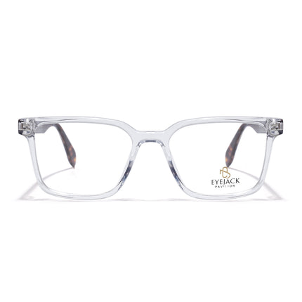 Eyejack Transparent Wayfarer Eyeglasses for Men & Women (163006FCL2283)