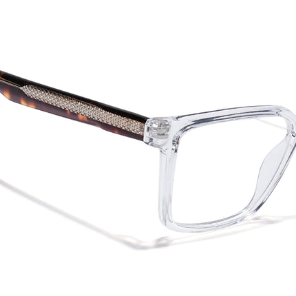 Eyejack Transparent Wayfarer Eyeglasses for Men & Women (163006FCL2283)