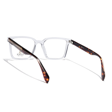Eyejack Transparent Wayfarer Eyeglasses for Men & Women (163006FCL2283)