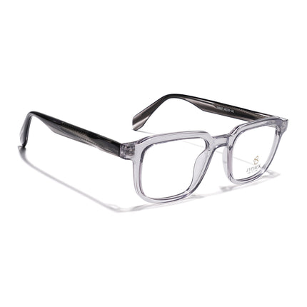 Eyejack Grey Square Eyeglasses for Men & Women (163007FCL2286)