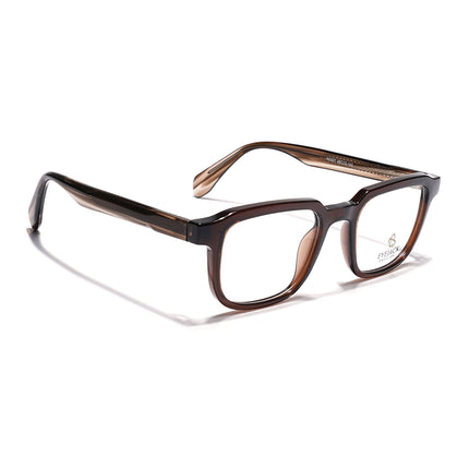 Eyejack Brown Square Eyeglasses for Men & Women (163007FCL2287)