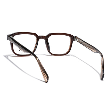 Eyejack Brown Square Eyeglasses for Men & Women (163007FCL2287)