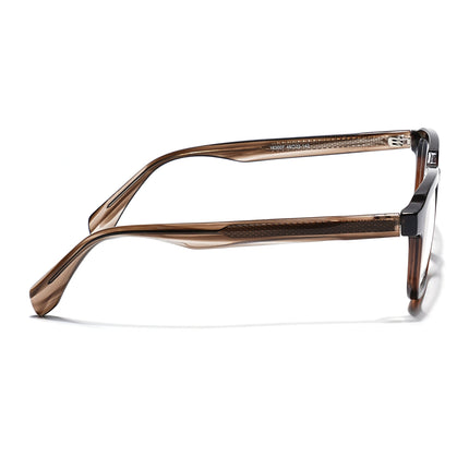 Eyejack Brown Square Eyeglasses for Men & Women (163007FCL2287)