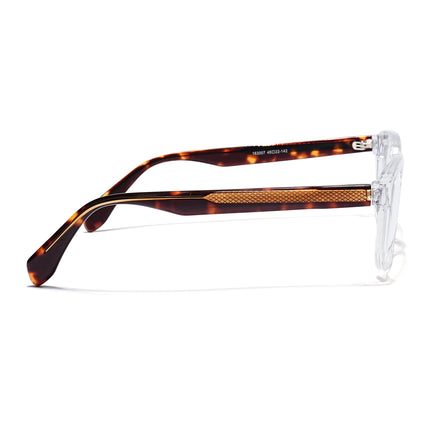 Eyejack Transparent Square Eyeglasses for Men & Women (163007FCL2291)