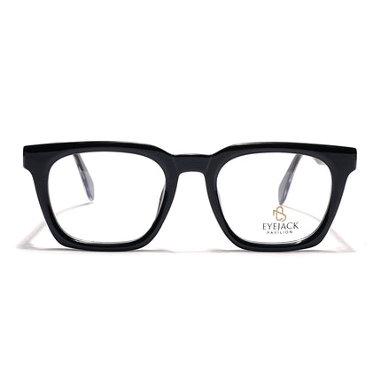 Eyejack Shine Black Wayfarer Eyeglasses for Men & Women (163008FCL2293)