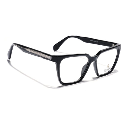 Eyejack Shine Black Wayfarer Eyeglasses for Men & Women (163009FCL2301)