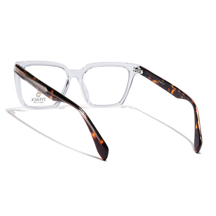 Eyejack Transparent Wayfarer Eyeglasses for Men & Women (163009FCL2307)