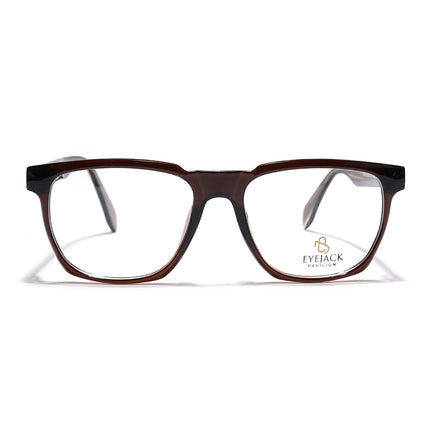 Eyejack Brown Wayfarer Eyeglasses for Men & Women (163010FCL2311)