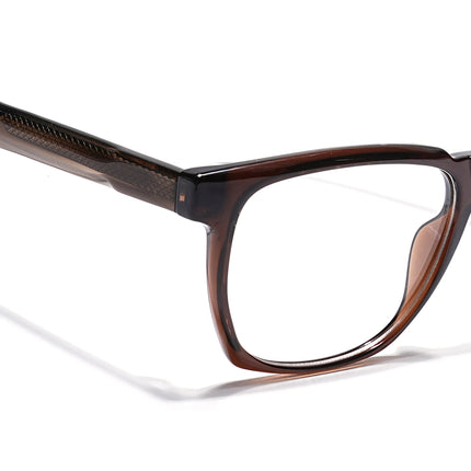 Eyejack Brown Wayfarer Eyeglasses for Men & Women (163010FCL2311)