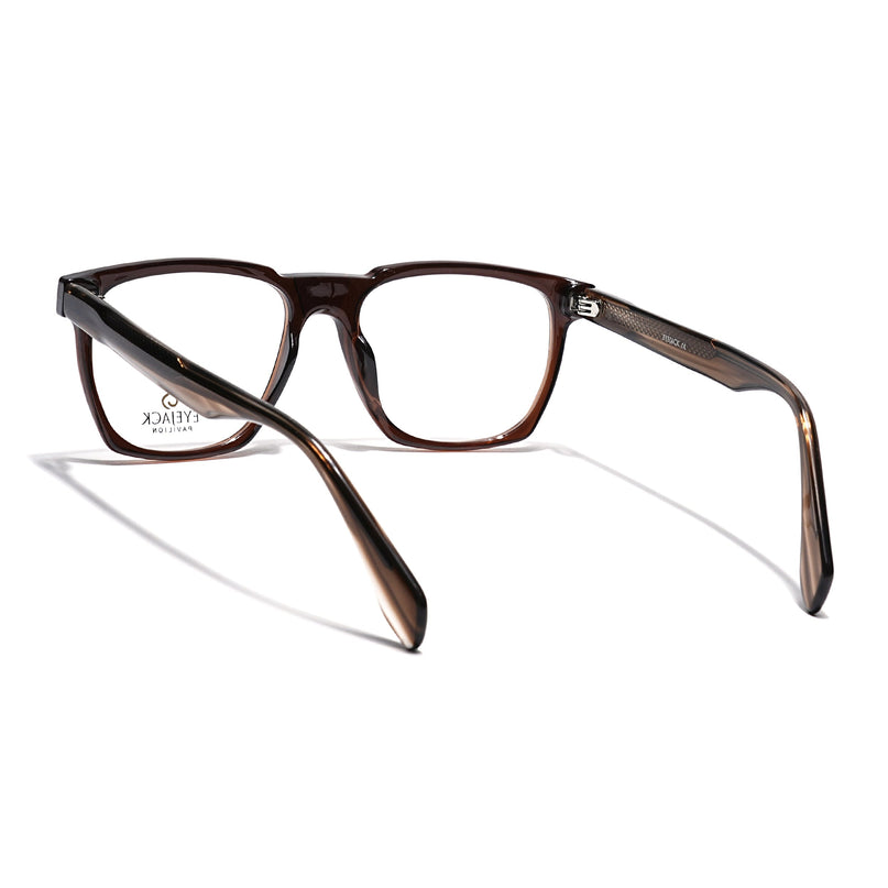 Eyejack Brown Wayfarer Eyeglasses for Men & Women (163010FCL2311)