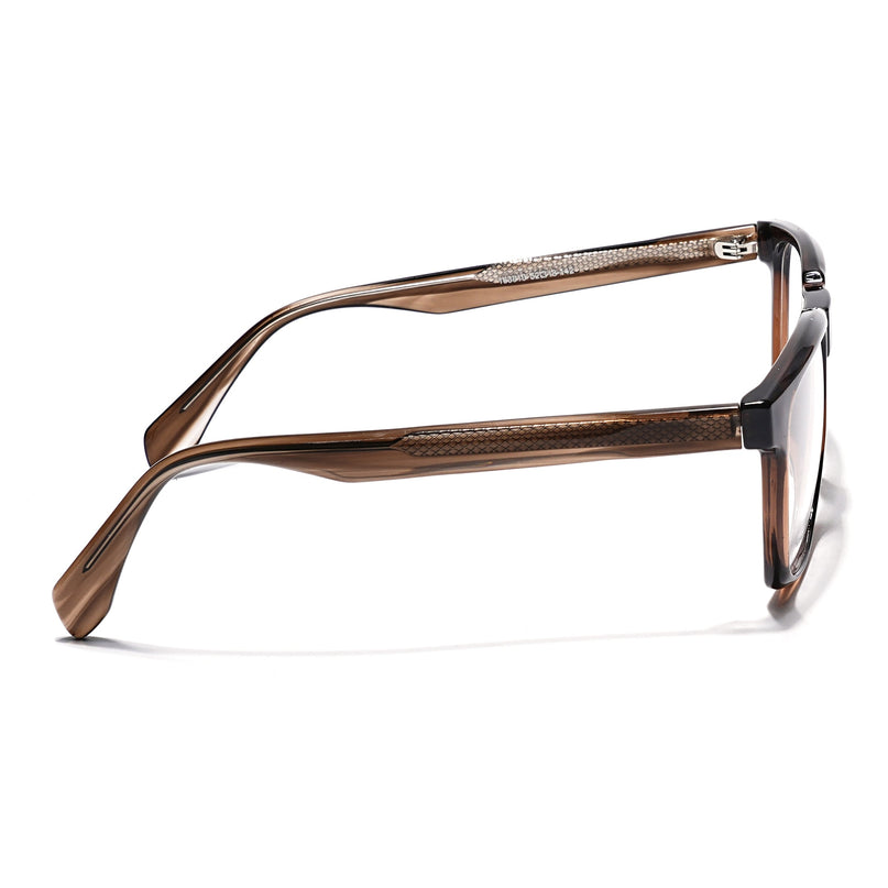 Eyejack Brown Wayfarer Eyeglasses for Men & Women (163010FCL2311)