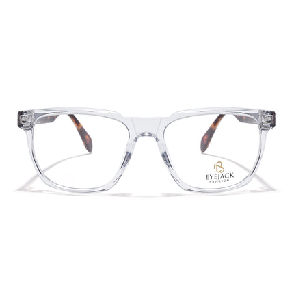 Eyejack Transparent Wayfarer Eyeglasses for Men & Women (163010FCL2315)