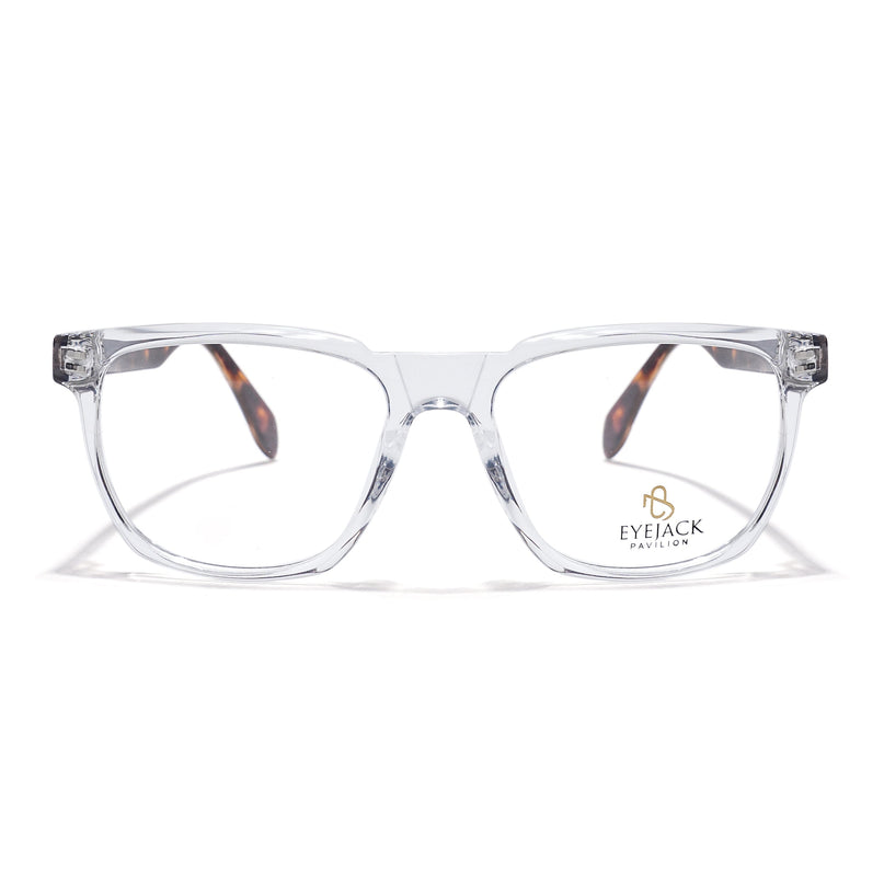 Eyejack Transparent Wayfarer Eyeglasses for Men & Women (163010FCL2315)