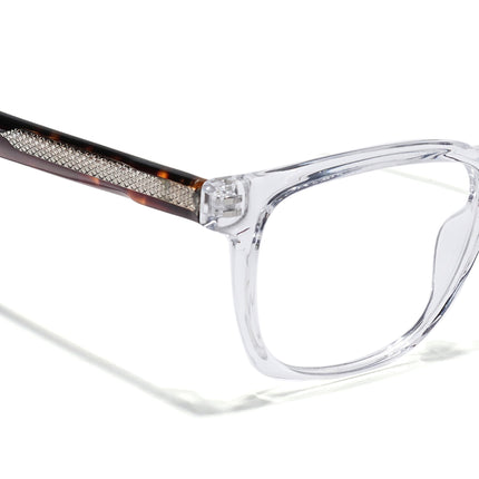 Eyejack Transparent Wayfarer Eyeglasses for Men & Women (163010FCL2315)