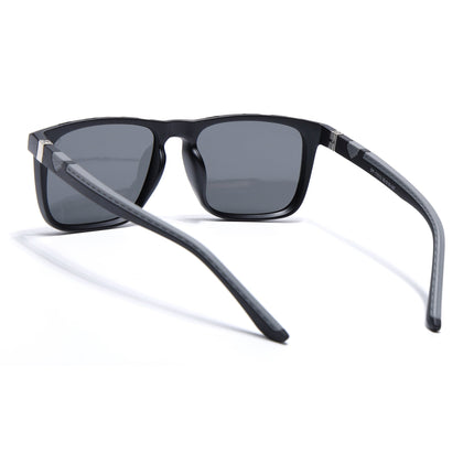 Eyejack Black Wayfarer Polarized Sunglasses for Men & Women (17013PCL2135)