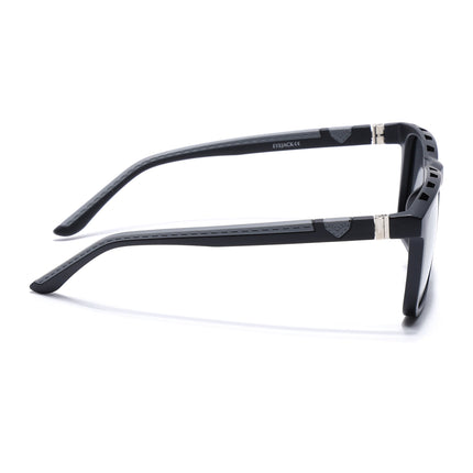 Eyejack Black Wayfarer Polarized Sunglasses for Men & Women (17013PCL2135)