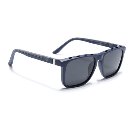 Eyejack Blue Wayfarer Polarized Sunglasses for Men & Women (17013PCL2136)