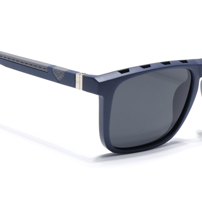 Eyejack Blue Wayfarer Polarized Sunglasses for Men & Women (17013PCL2136)