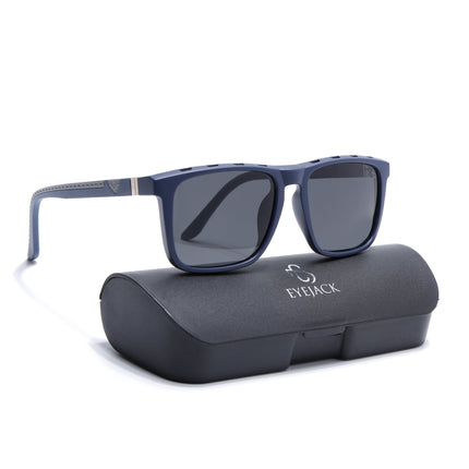 Eyejack Blue Wayfarer Polarized Sunglasses for Men & Women (17013PCL2136)