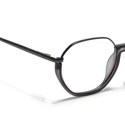Eyejack Grey Round Eyeglasses for Men & Women (170201FCL1979-C3)