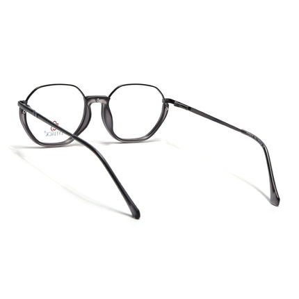 Eyejack Grey Round Eyeglasses for Men & Women (170201FCL1979-C3)