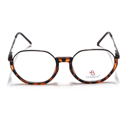 Eyejack Demi Brown Round Eyeglasses for Men & Women (170201FCL1981-C5)